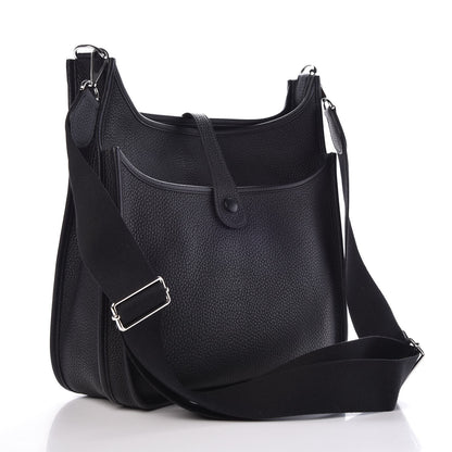Hermes Taurillon Clemence Evelyne III GM Black 3 of 8