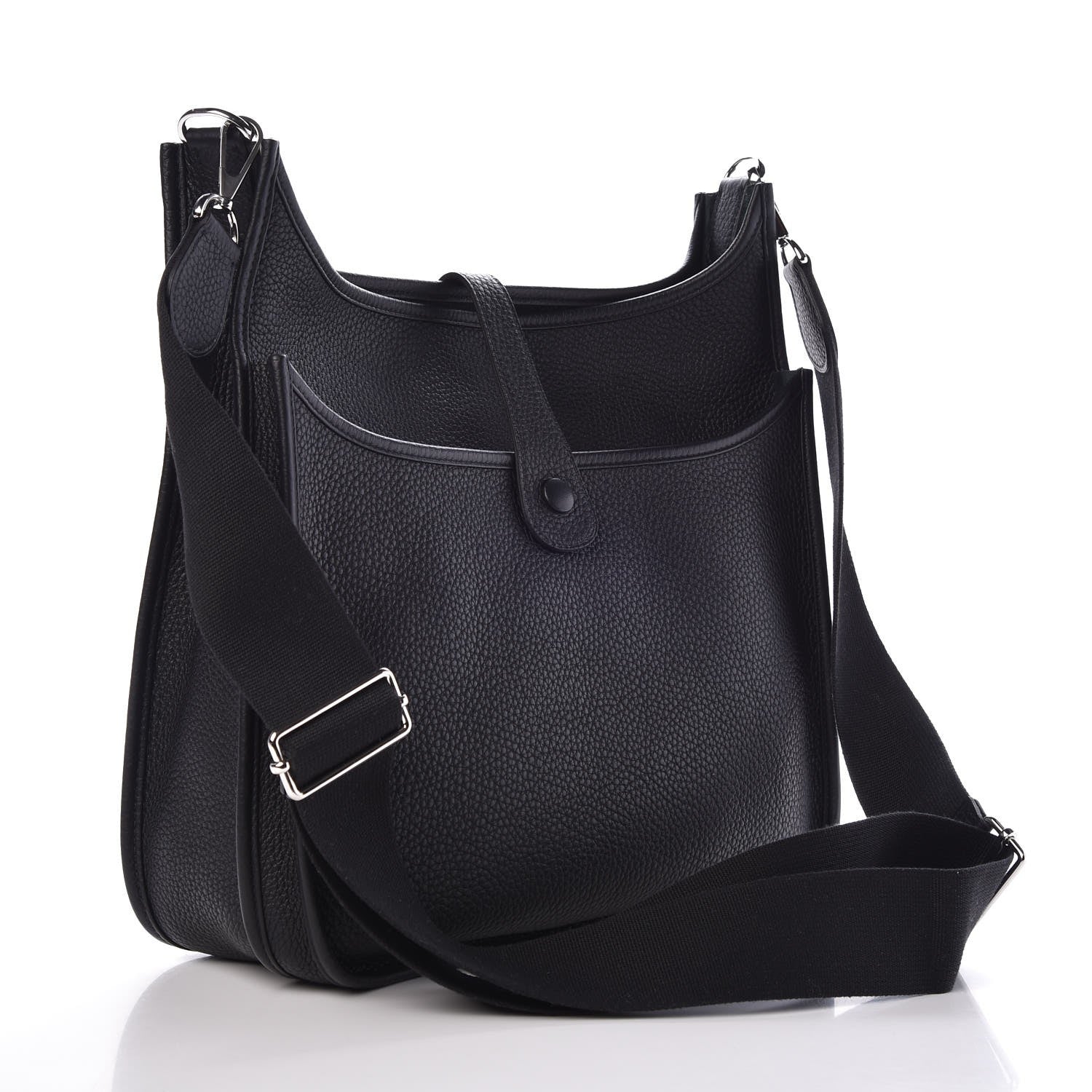 Hermes Taurillon Clemence Evelyne III GM Black 3 of 7