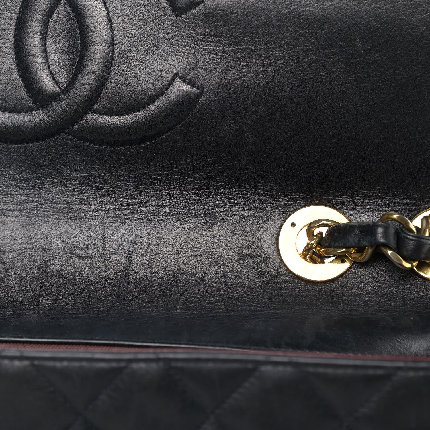 Chanel Lambskin Quilted XL Jumbo Single Flap Black 15 of 19