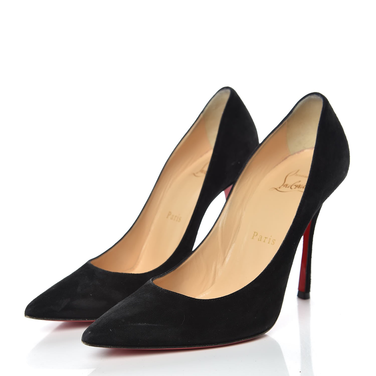 Christian Louboutin Veau Velours Decoltish 100 Pumps 36.5 Black 3 of 15