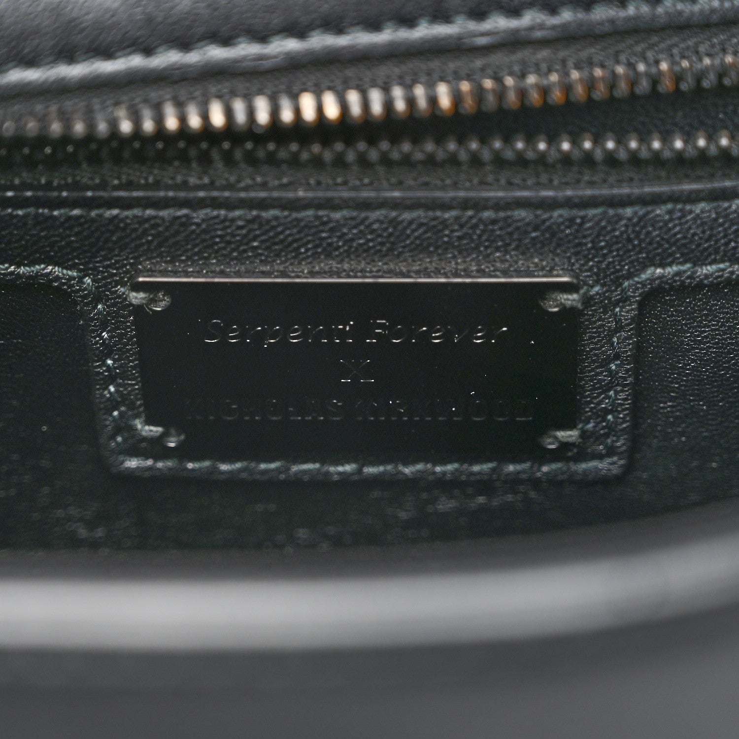 Bulgari X NICHOLAS KIRKWOOD Calfskin Studded Serpenti Forever Backpack Black 6 of 9
