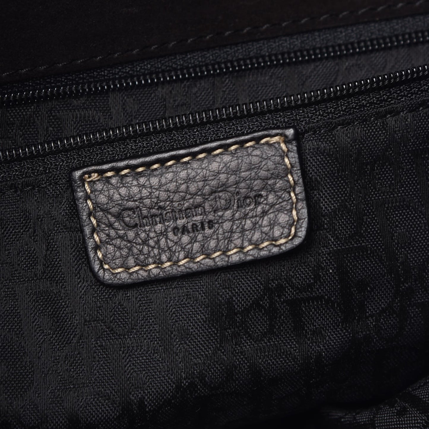 Calfskin Baudrier Saddle Bag Black