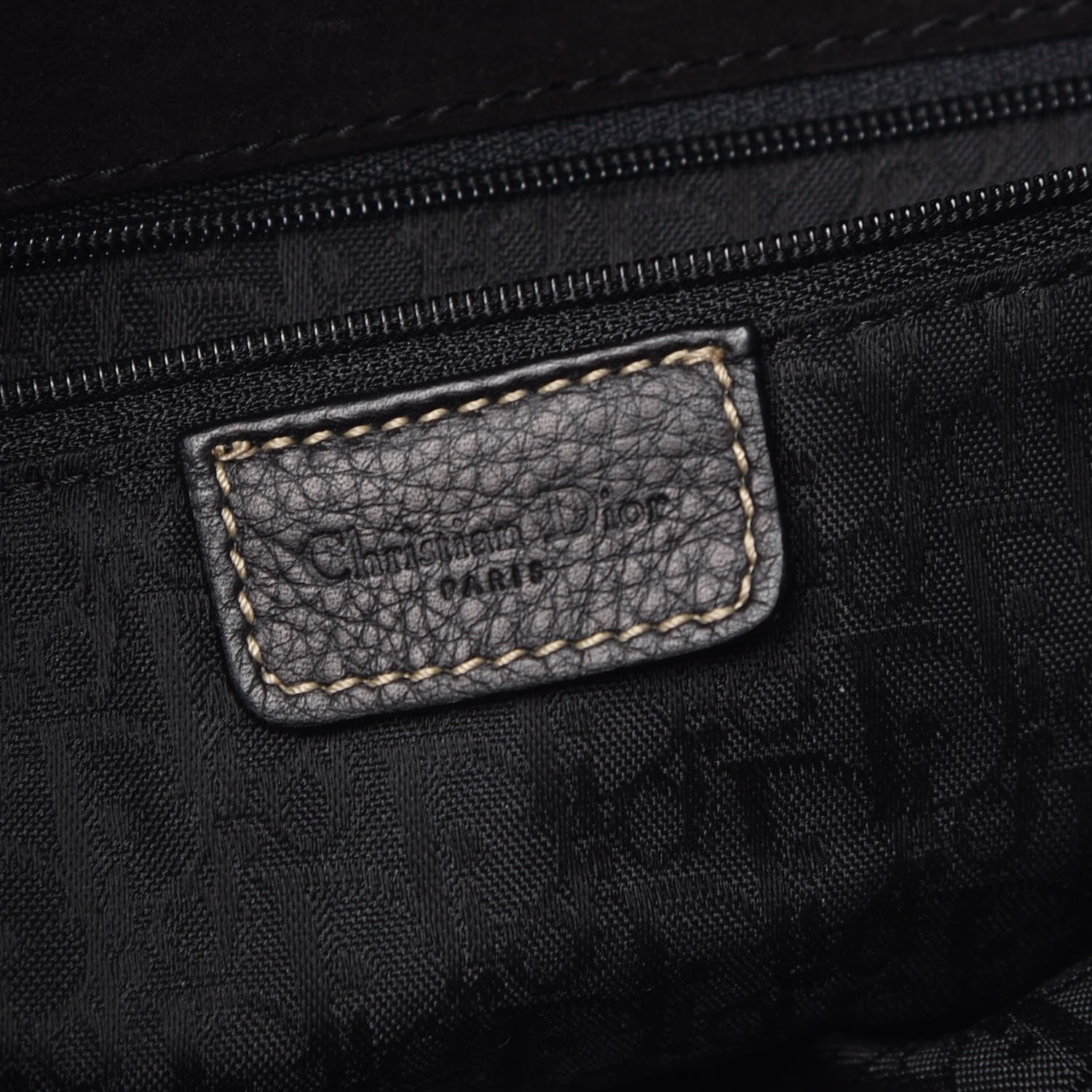 Christian Dior Calfskin Baudrier Saddle Bag Black 6 of 7