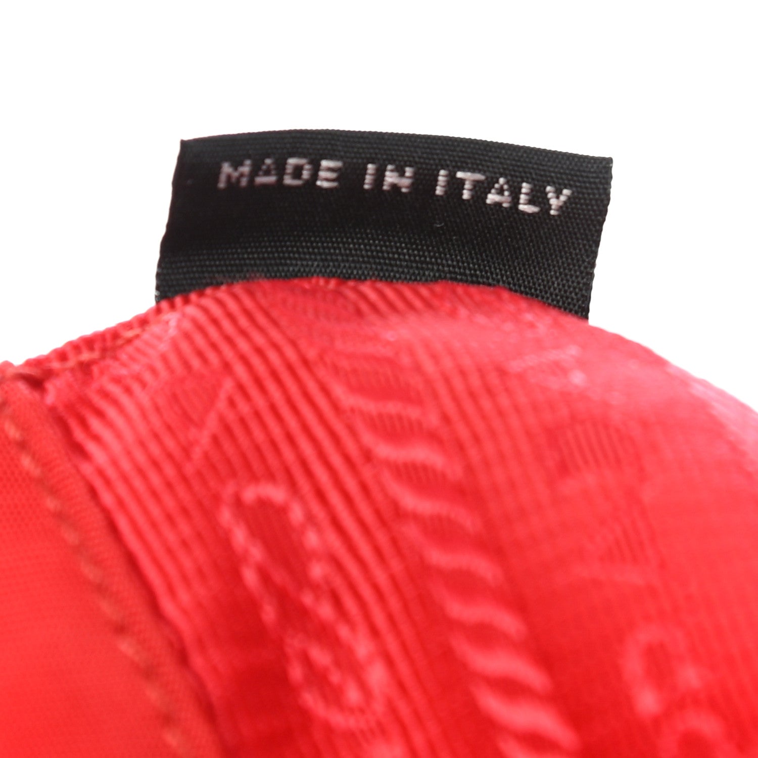 Prada Nylon Vela Drawstring Pouch Rosso 7 of 8
