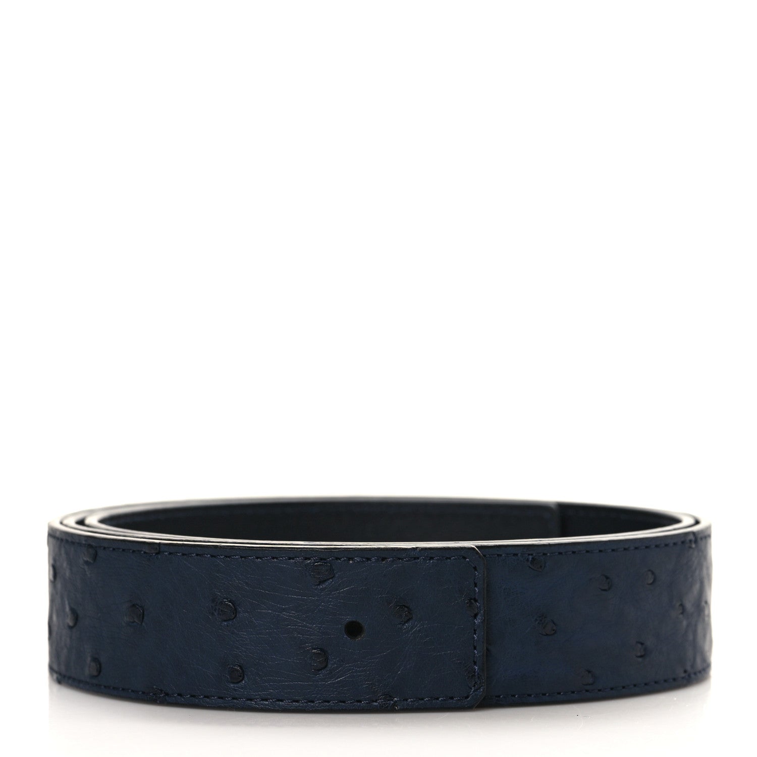 Louis Vuitton Ostrich 40MM Belt 100 40 Navy 1 of 6