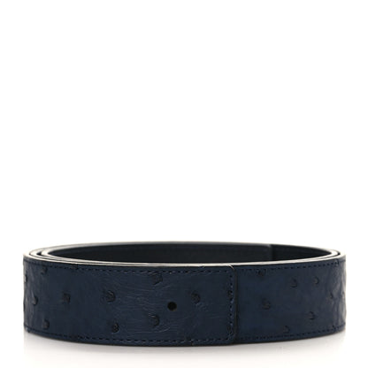 Louis Vuitton Ostrich 40MM Belt 100 40 Navy 1 of 6