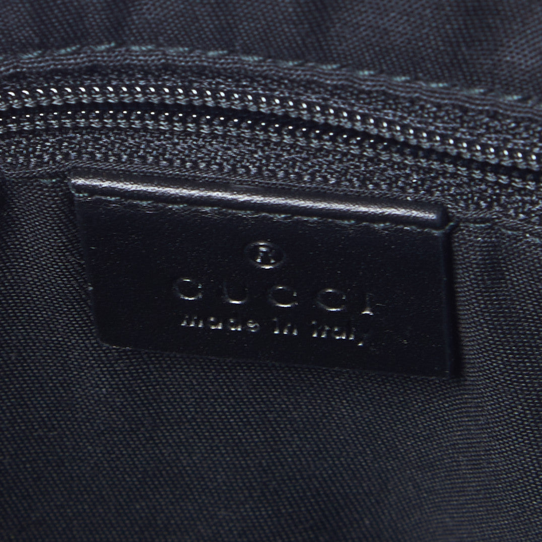 GG Monogram Web Flat Messenger Bag Dark Brown
