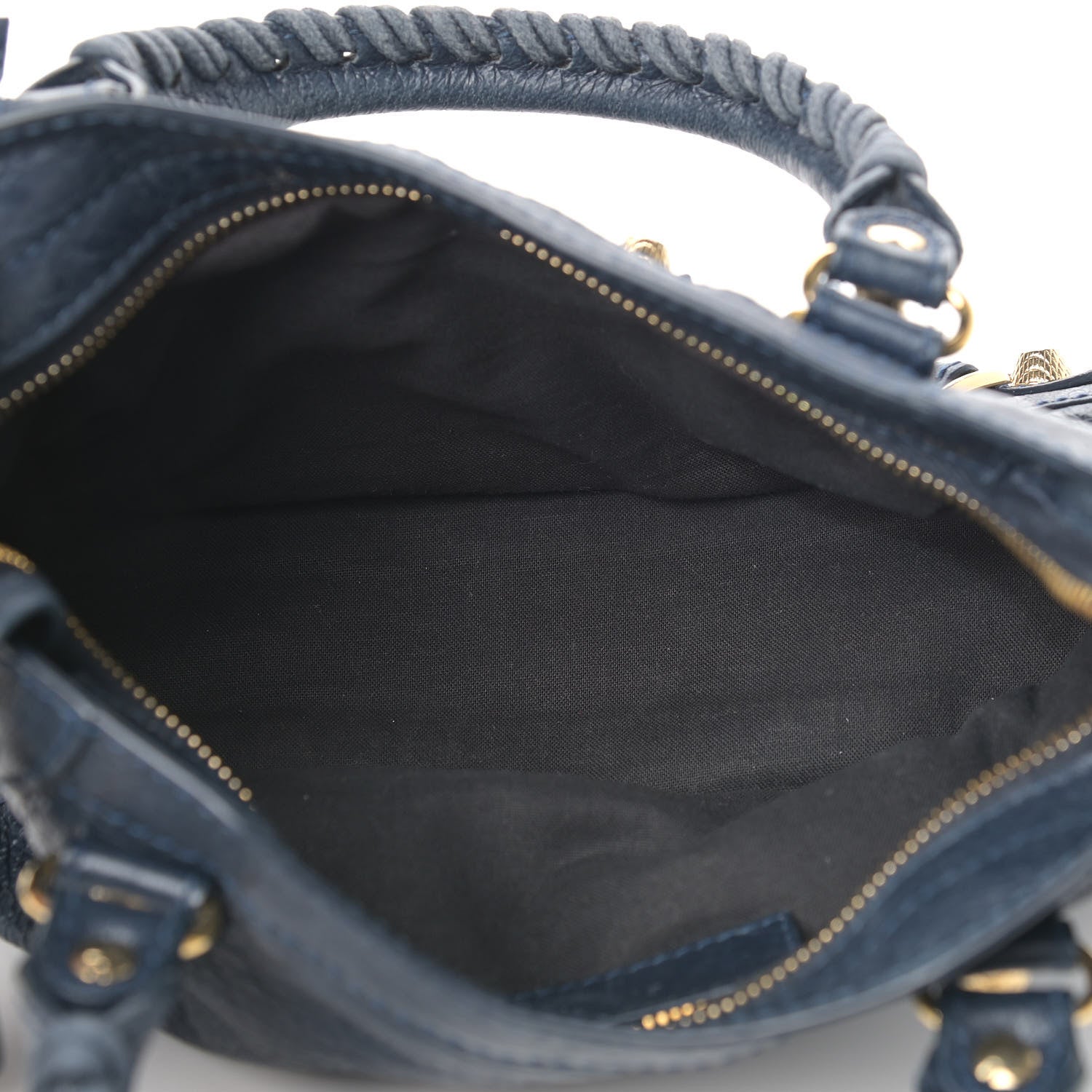 Balenciaga Agneau Giant 12 Gold Hardware Mini City Bleu Obscur 5 of 13
