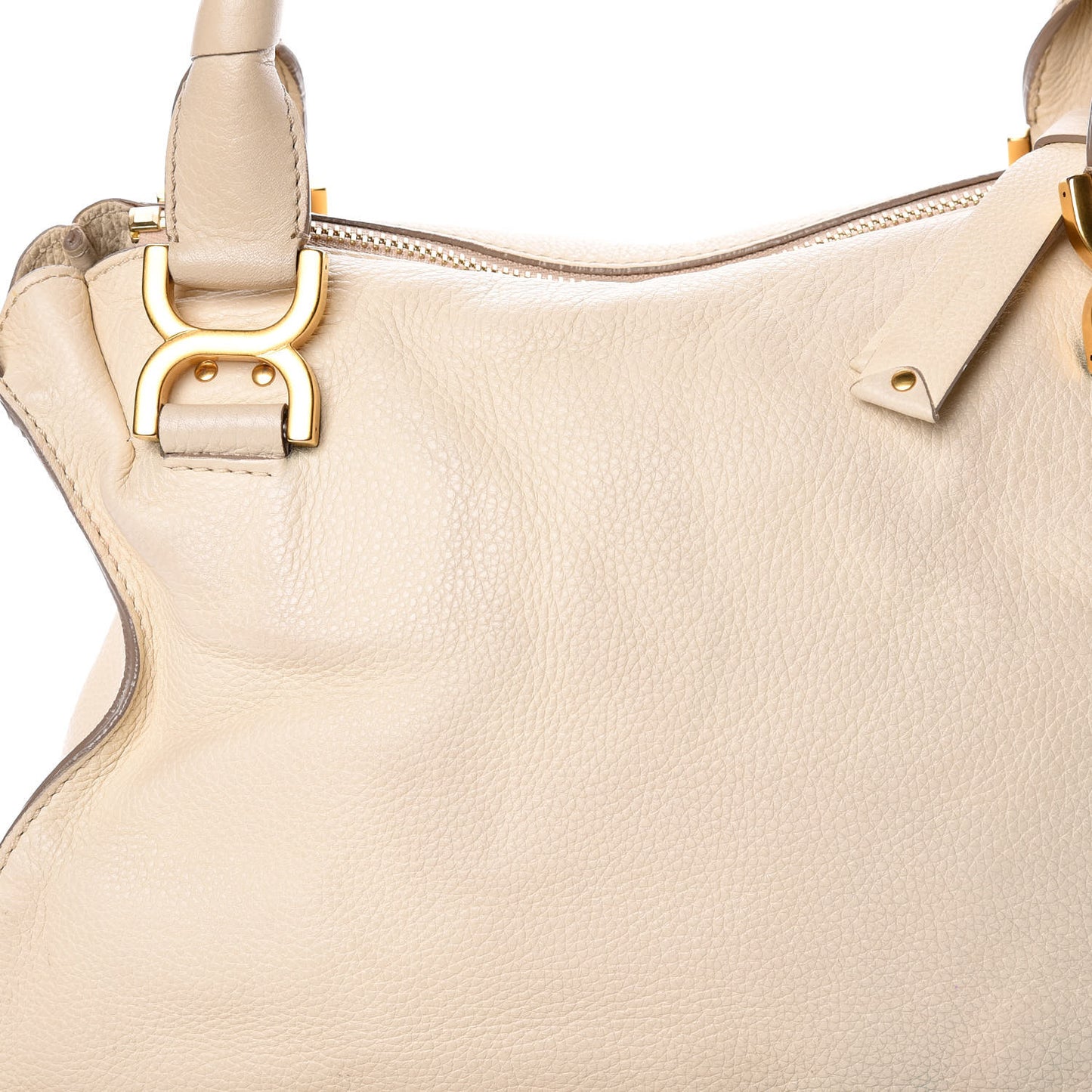Calfskin Medium Marcie Satchel Cream
