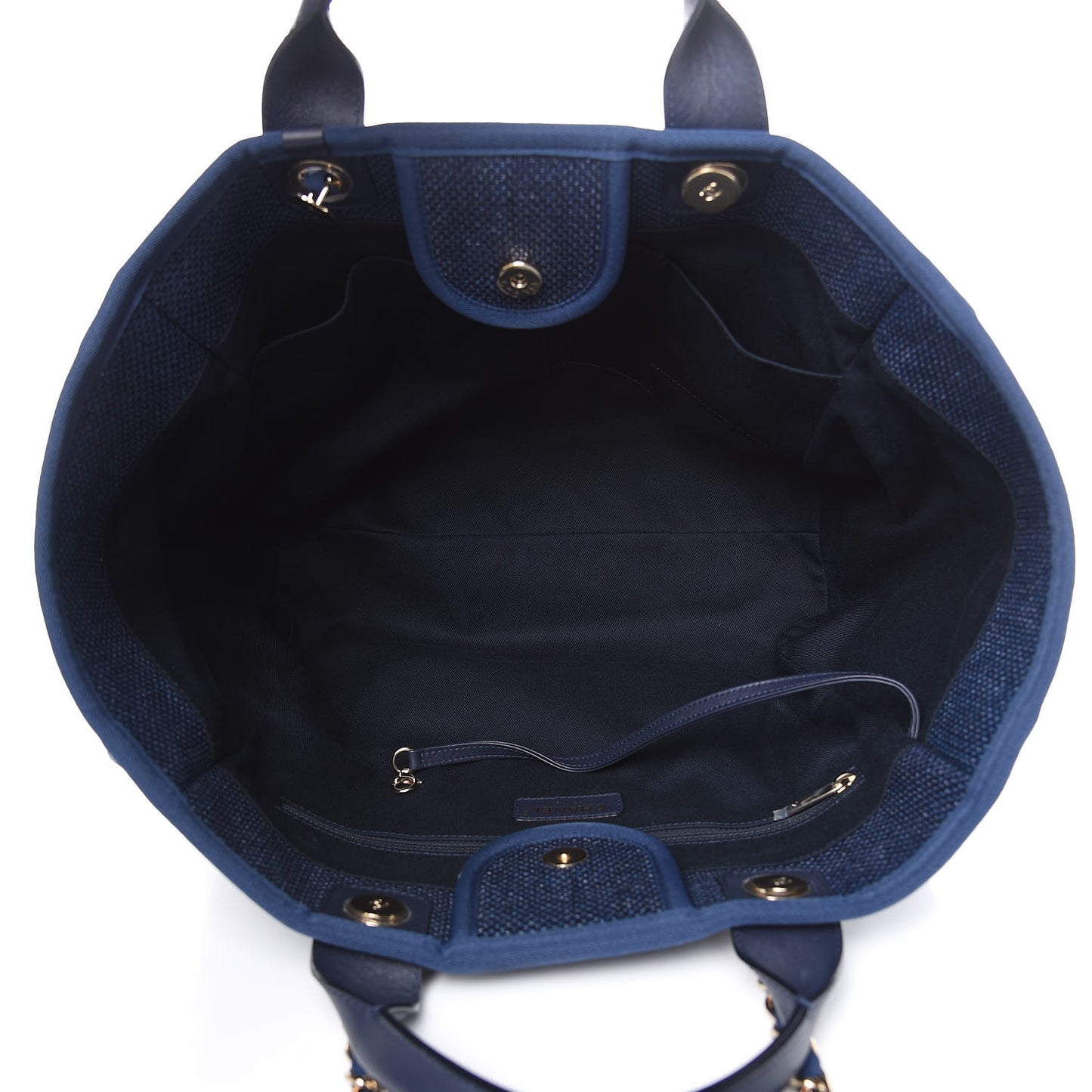 Woven Straw Raffia Large Deauville Tote Blue