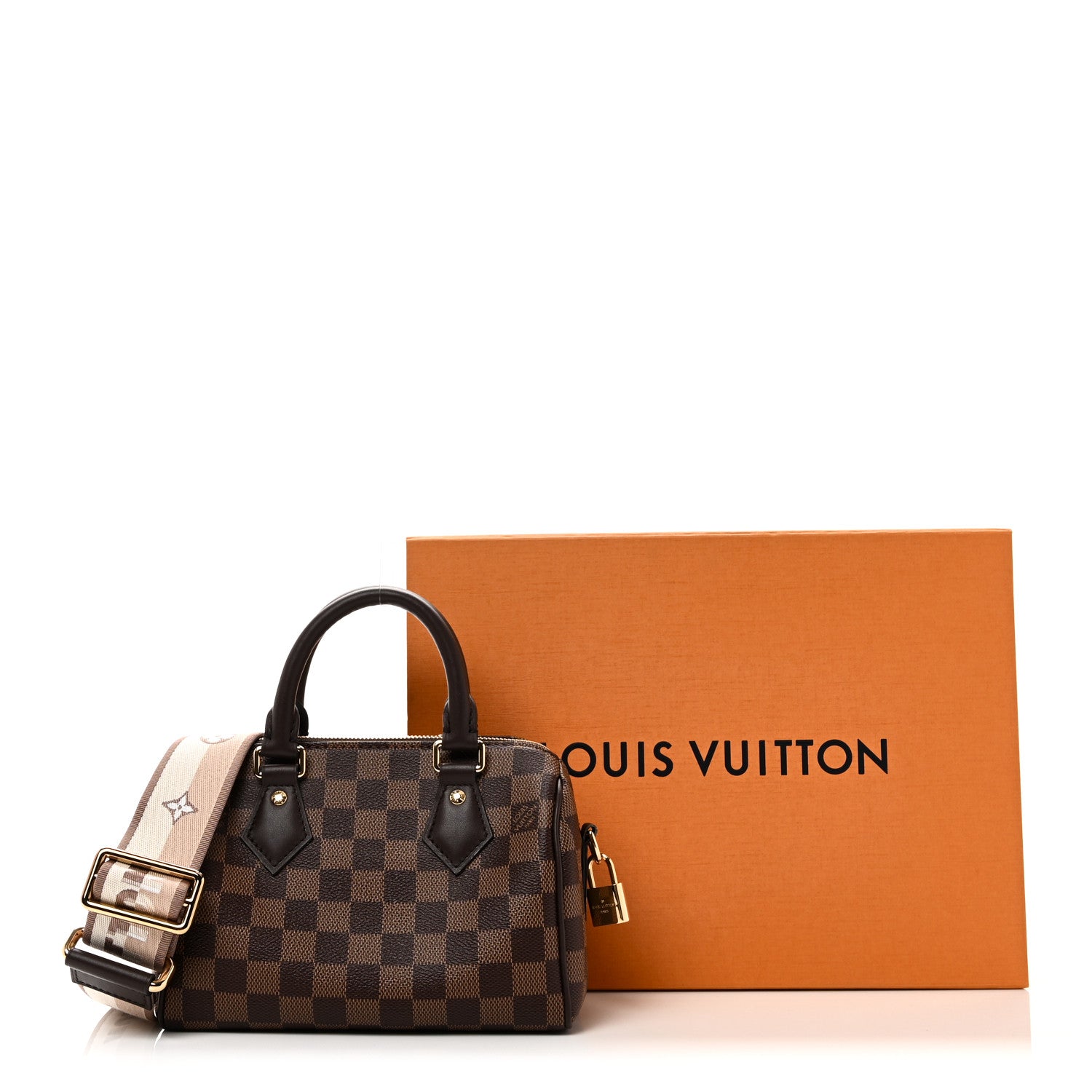 Louis Vuitton Damier Ebene Speedy Bandouliere 20 10 of 10