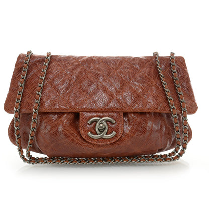 Chanel Caviar Quilted Small Elastic Flap Brown 1 of 10