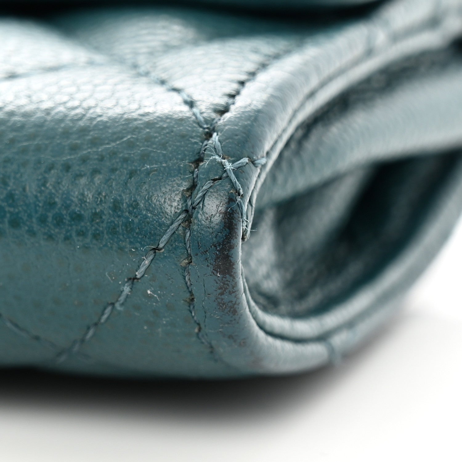 Chanel Caviar Quilted Flap Card Holder Turquoise 10 of 14