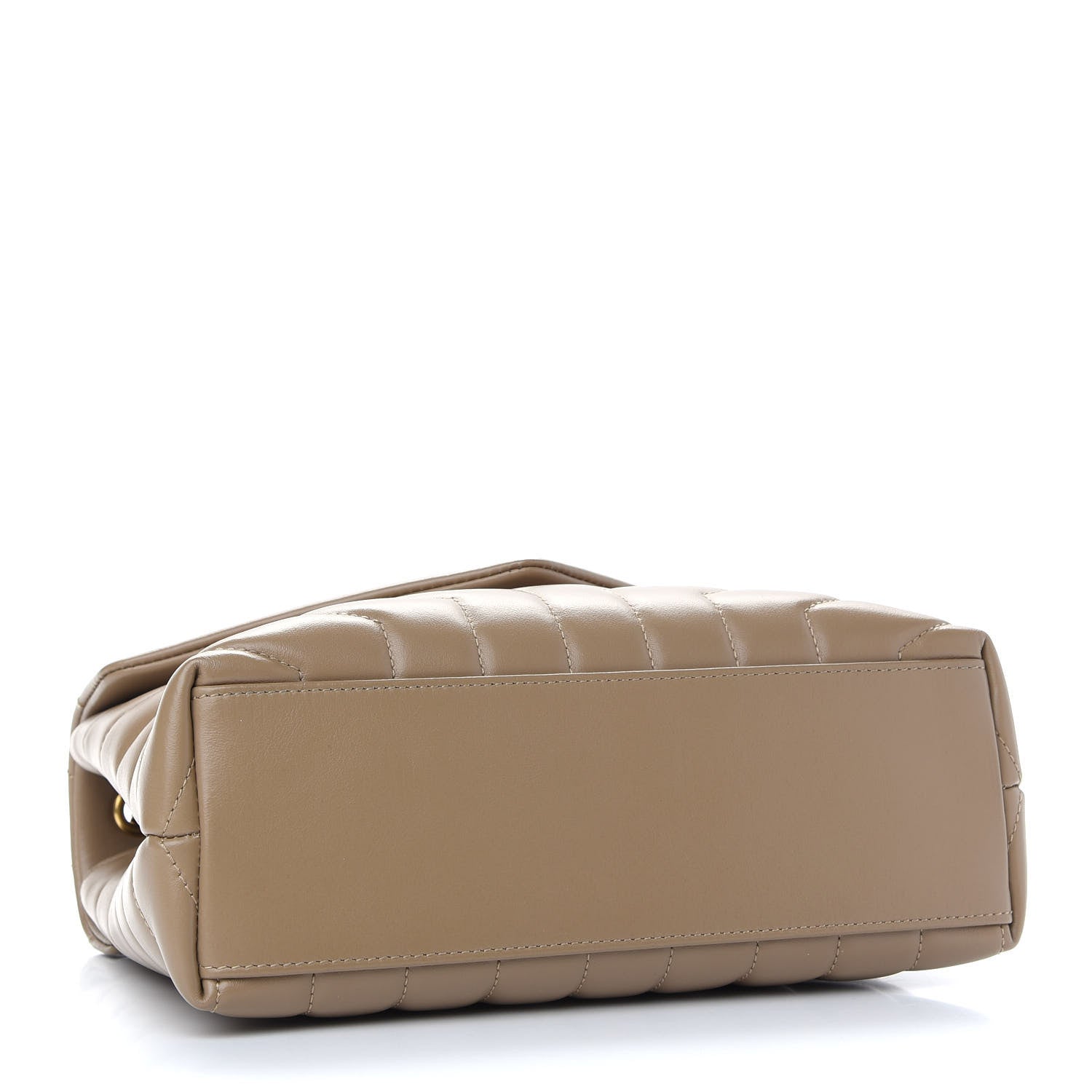 Saint Laurent Calfskin Y Quilted Monogram Small Loulou Chain Satchel Nude Powder 4 of 10