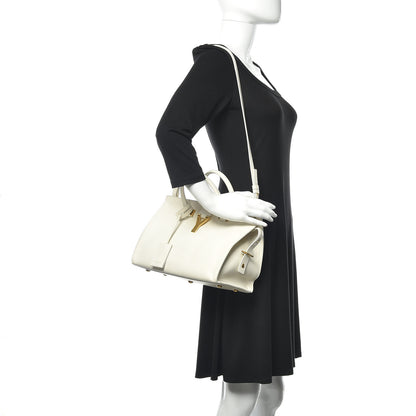 Saint Laurent Calfskin Small Classic Y Cabas White 2 of 15