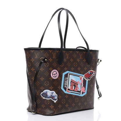 Louis Vuitton Monogram World Tour Neverfull MM 3 of 10