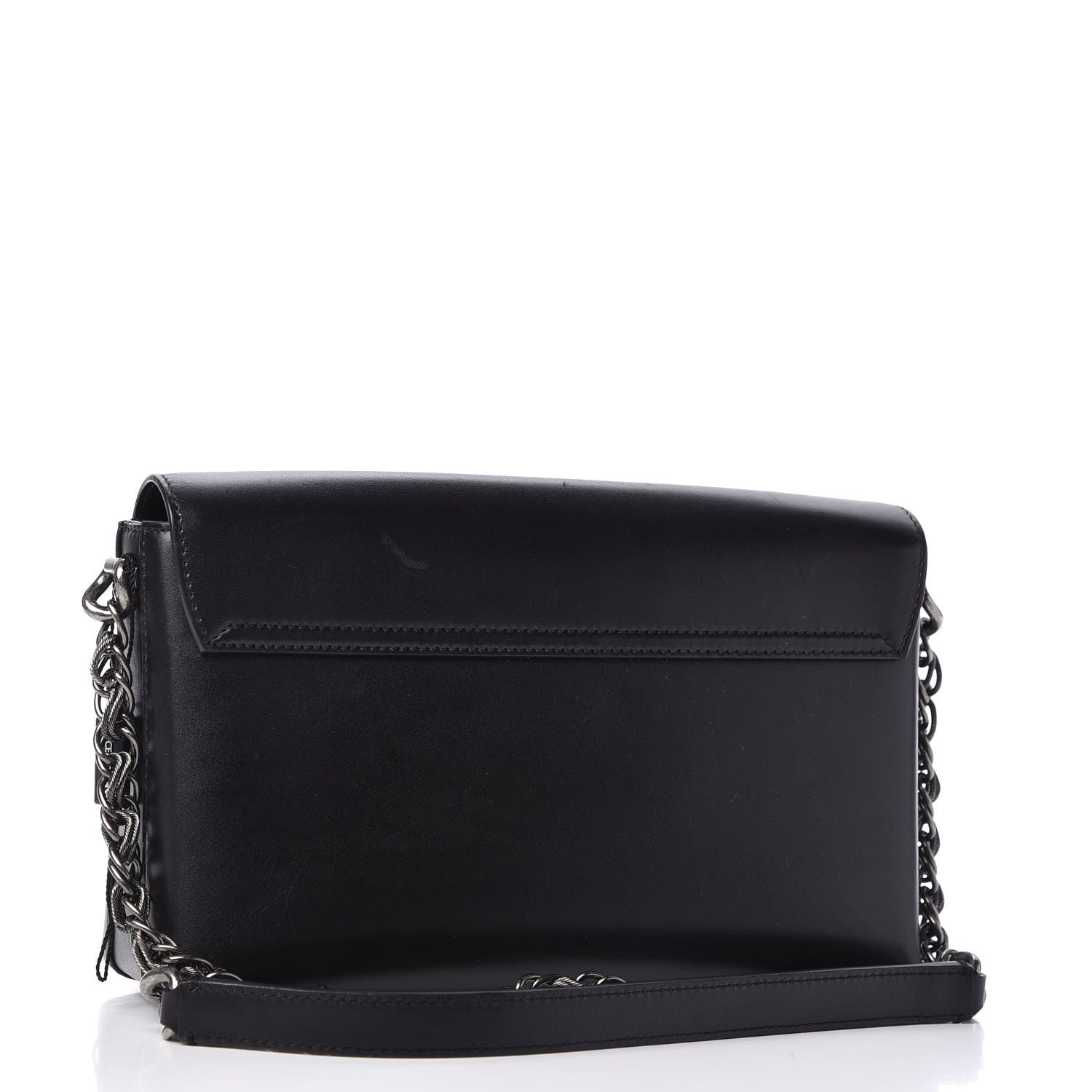 Dolce & Gabbana Nappa Crystal Embellished Millennial Rectangular Shoulder Bag Black 3 of 9