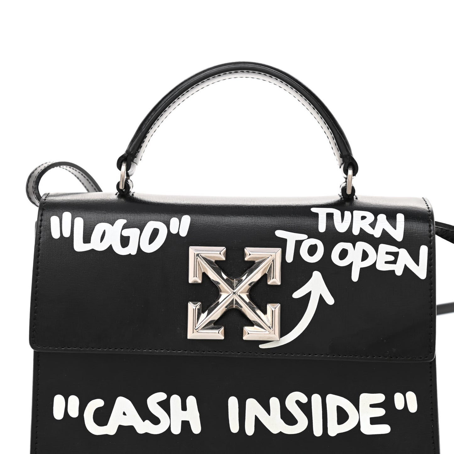 Calfskin Cash Jitney 1.4 Shoulder Bag Black