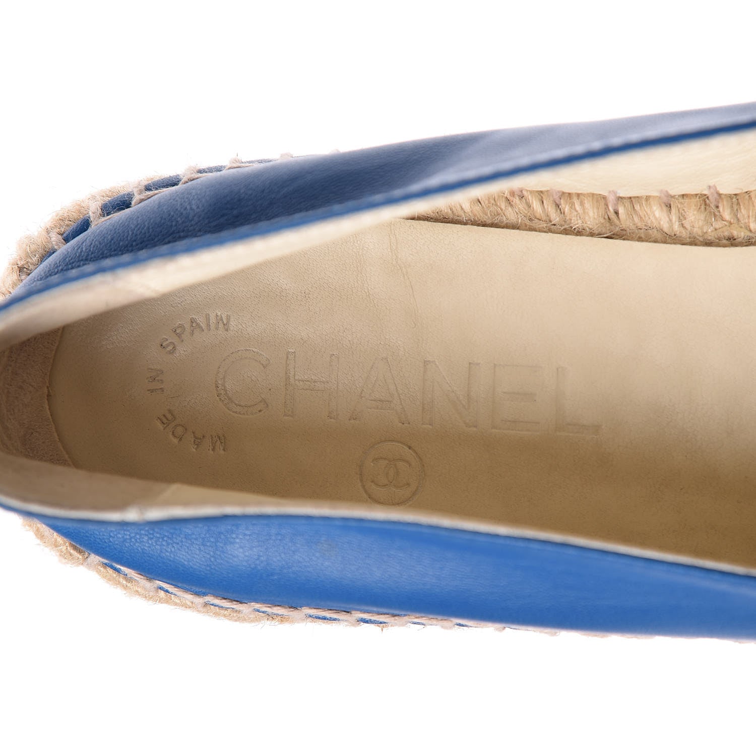 Chanel Lambskin CC Espadrilles 40 Blue 7 of 13