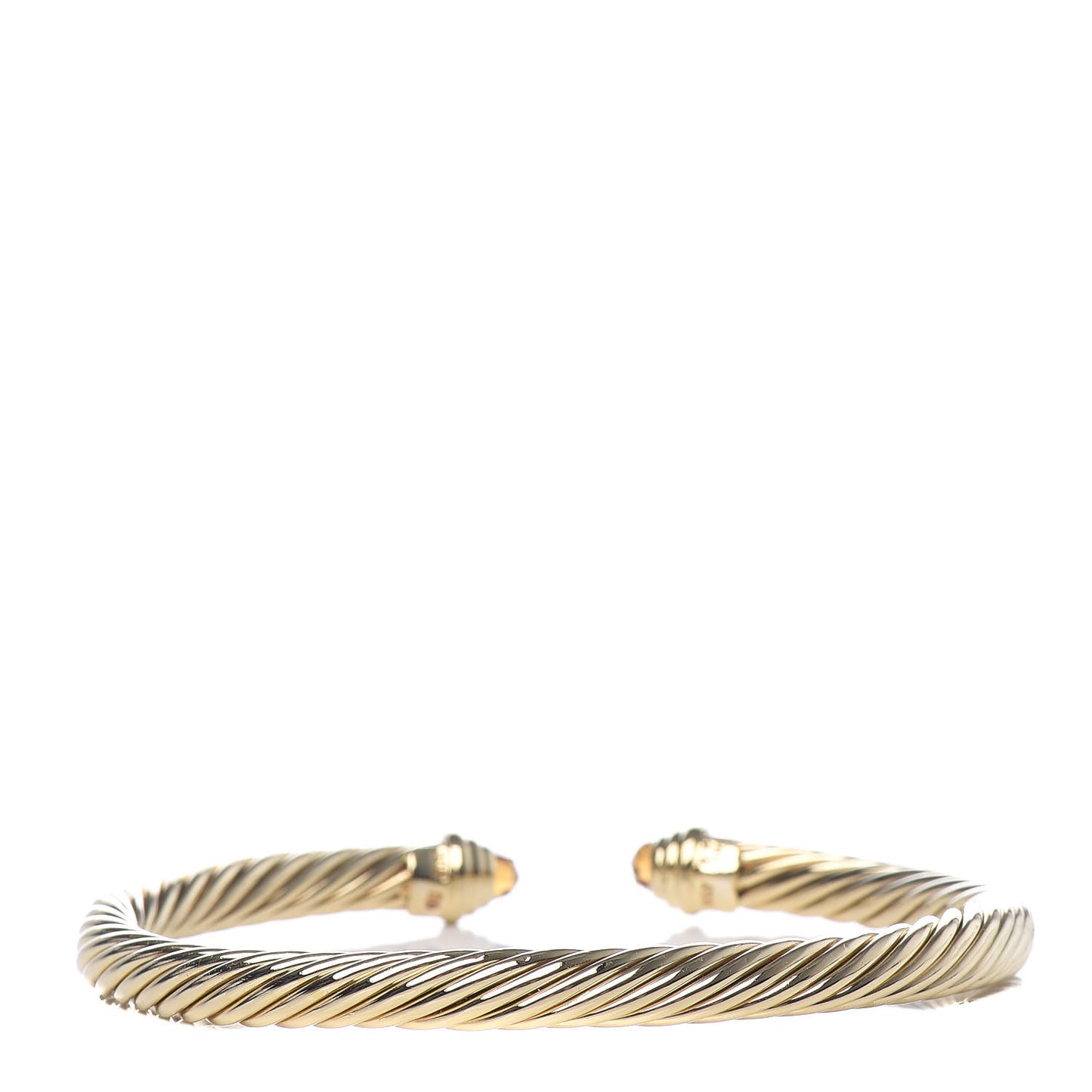 18K Yellow Gold Citrine 5mm Cable Classics Bracelet