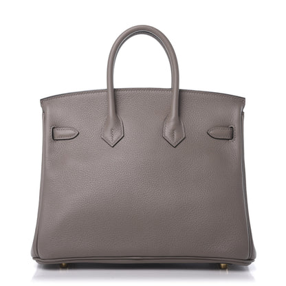 Hermes Taurillon Novillo Birkin 25 Gris Asphalte 4 of 34