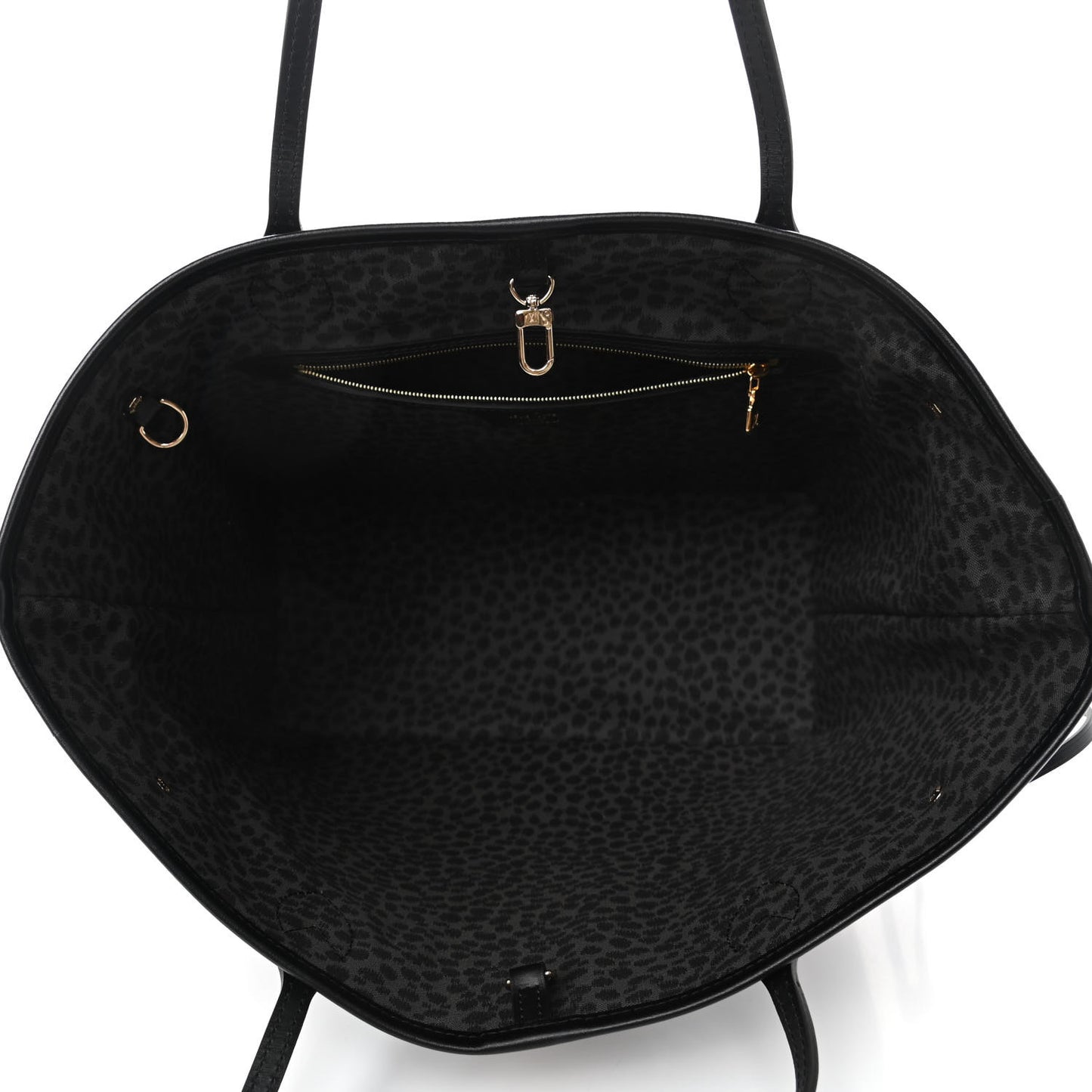Monogram Giant Wild At Heart Neverfull MM Black