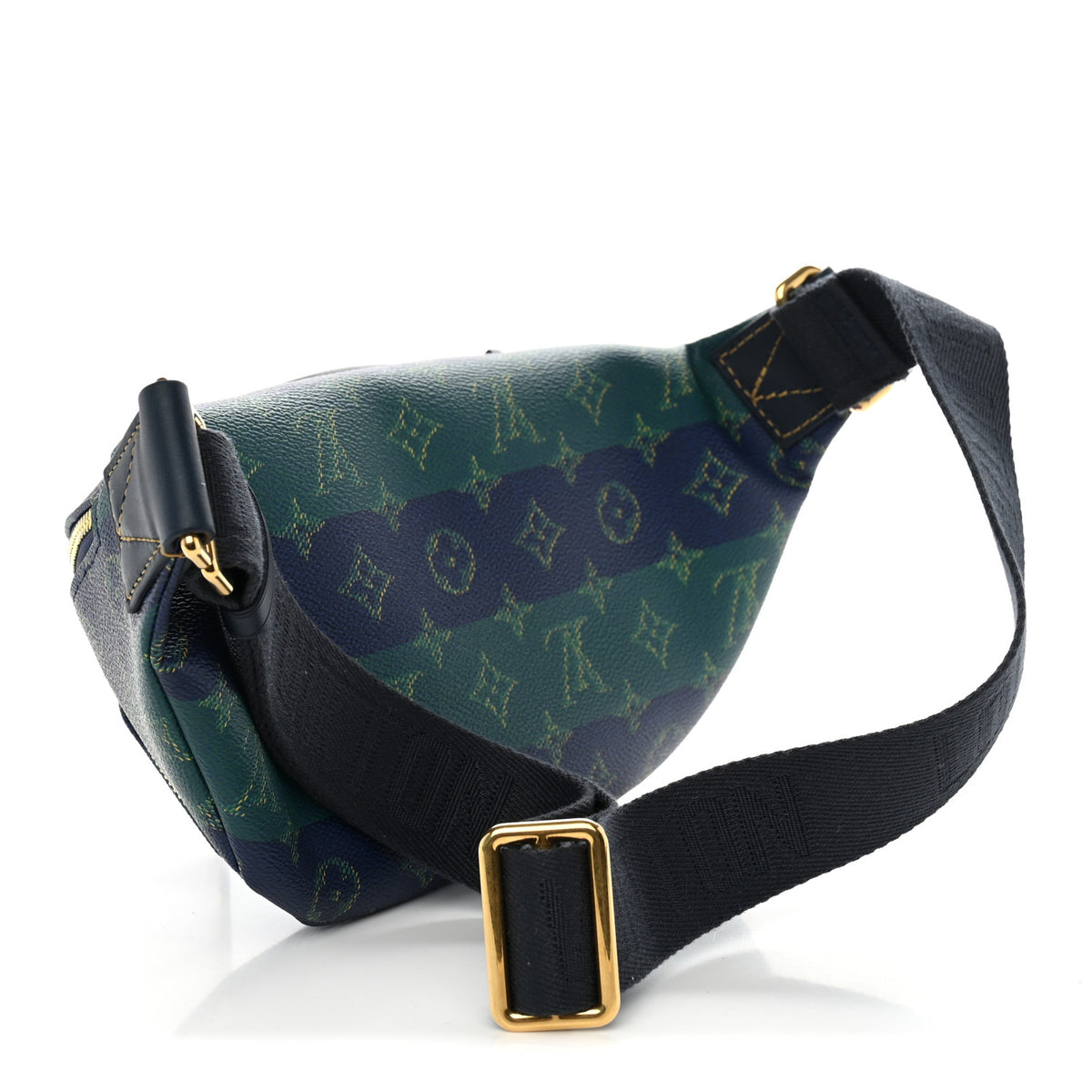 Monogram Heritage Rush Bumbag Blue Stripes