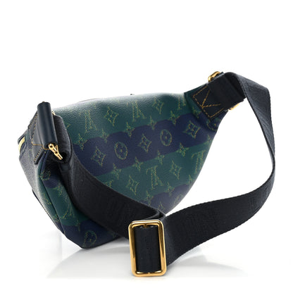 Louis Vuitton Monogram Heritage Rush Bumbag Blue Stripes 3 of 10