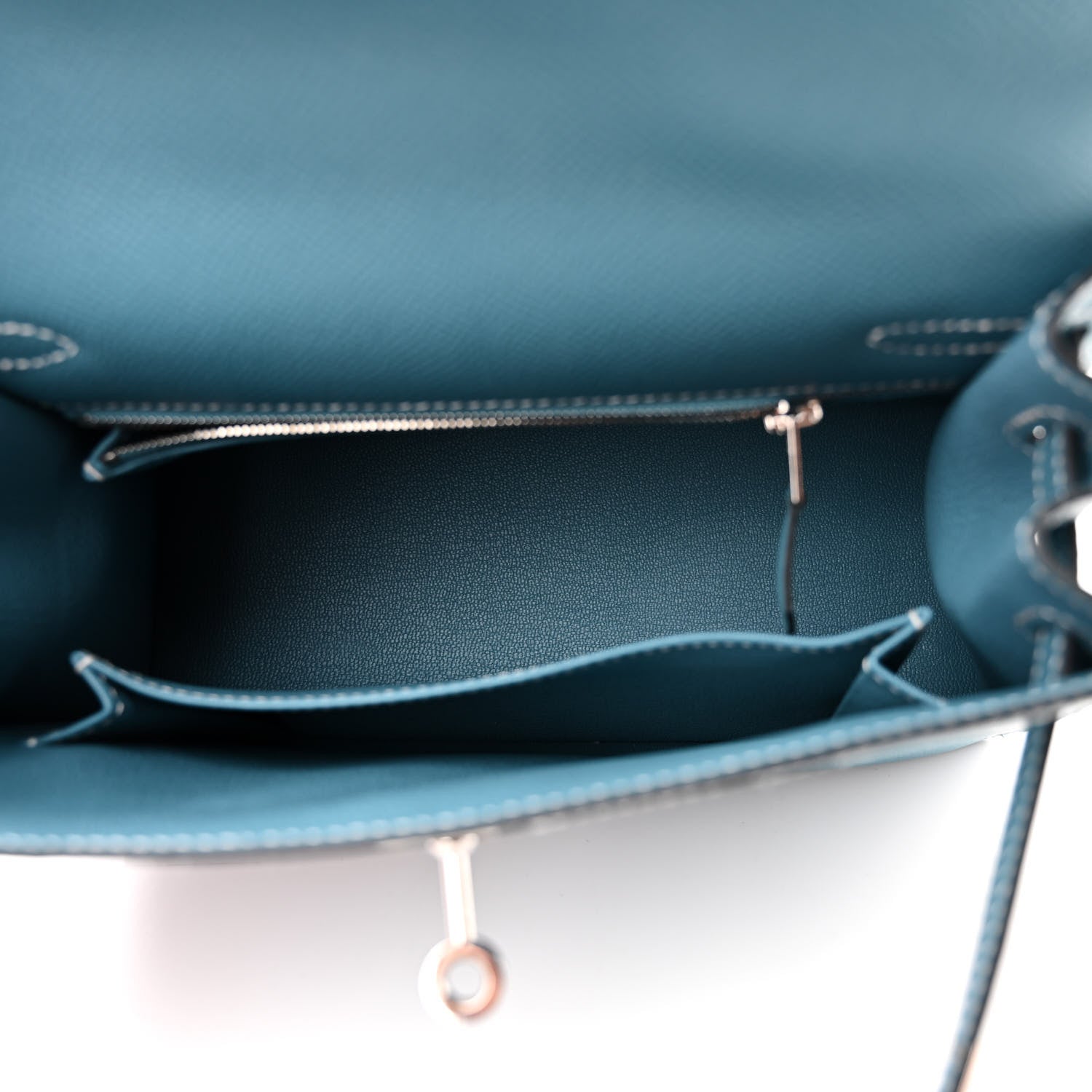 Hermes Epsom Kelly Sellier 25 New Blue Jean 5 of 11