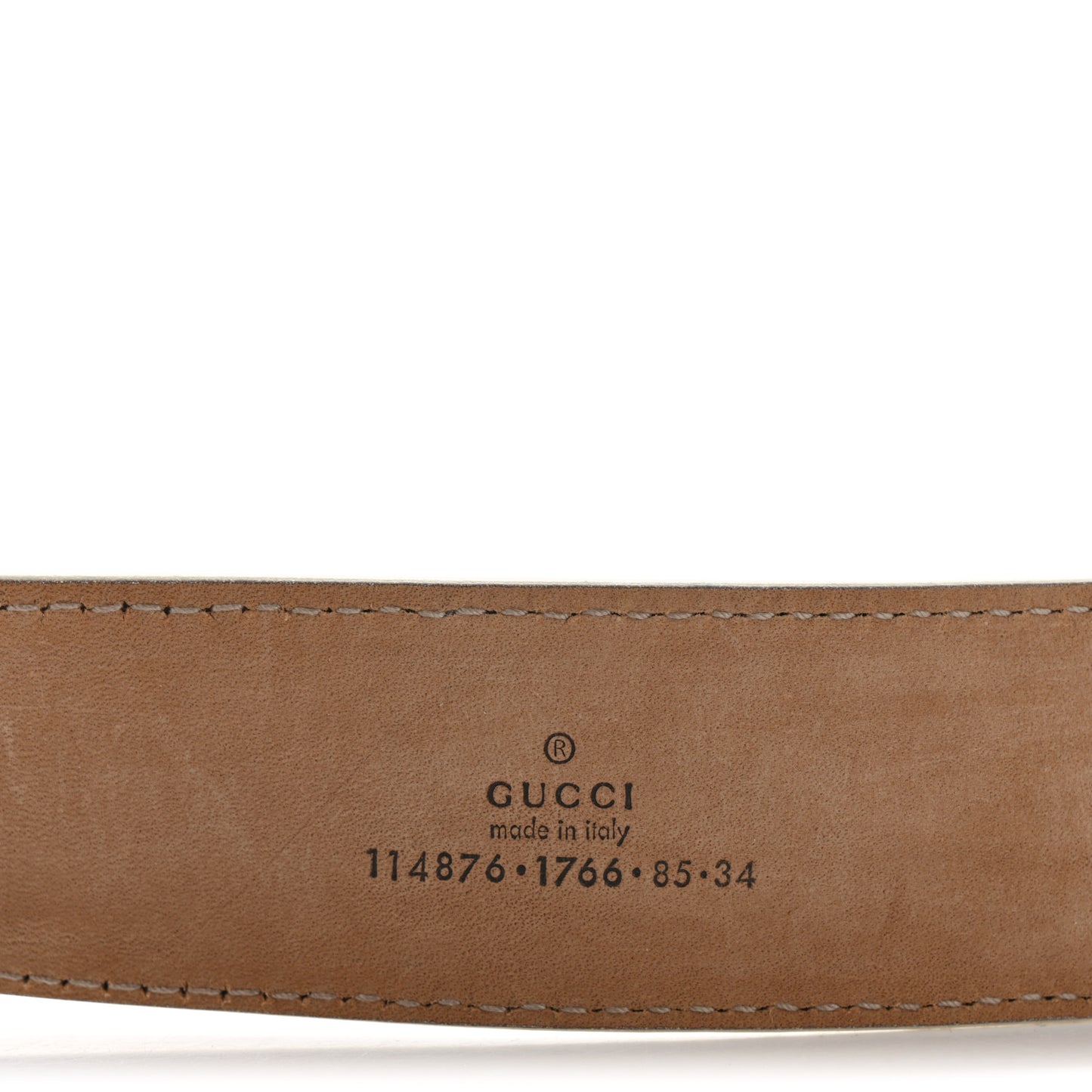 Imprime Monogram GG Belt 85 34 White