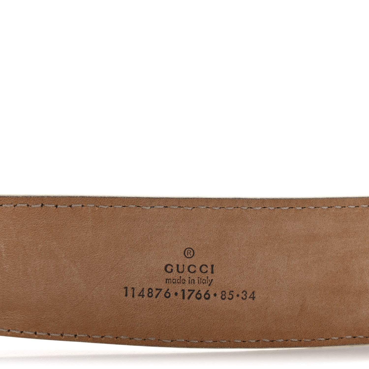 Gucci Imprime Monogram GG Belt 85 34 White 5 of 7