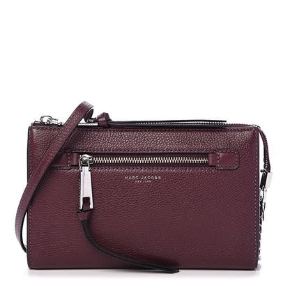 Marc Jacobs Grained Calfskin Small Recruit Crossbody Blackberry 1 of 10
