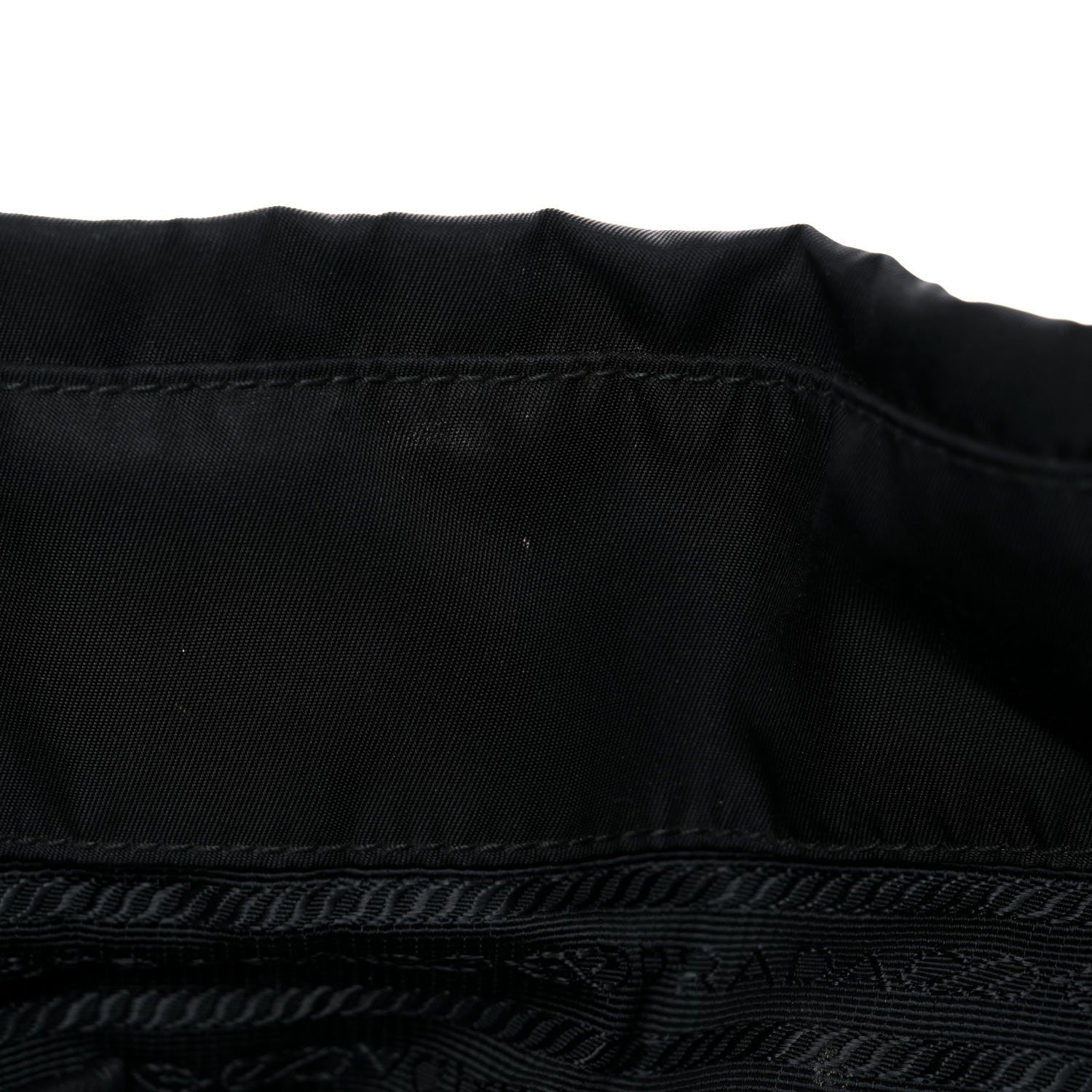 Prada Tessuto Nylon Soft Calfskin Shopping Satchel Black 16 of 24
