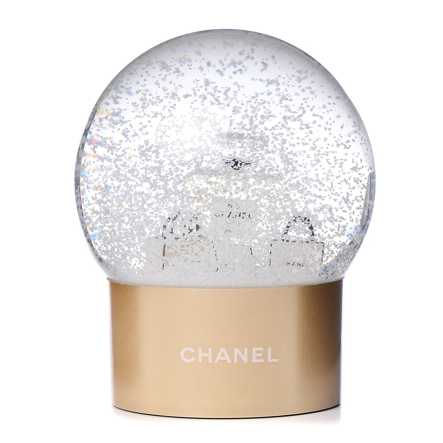 Chanel Glass N°5 Perfume Bottle Snow Globe 1 of 5