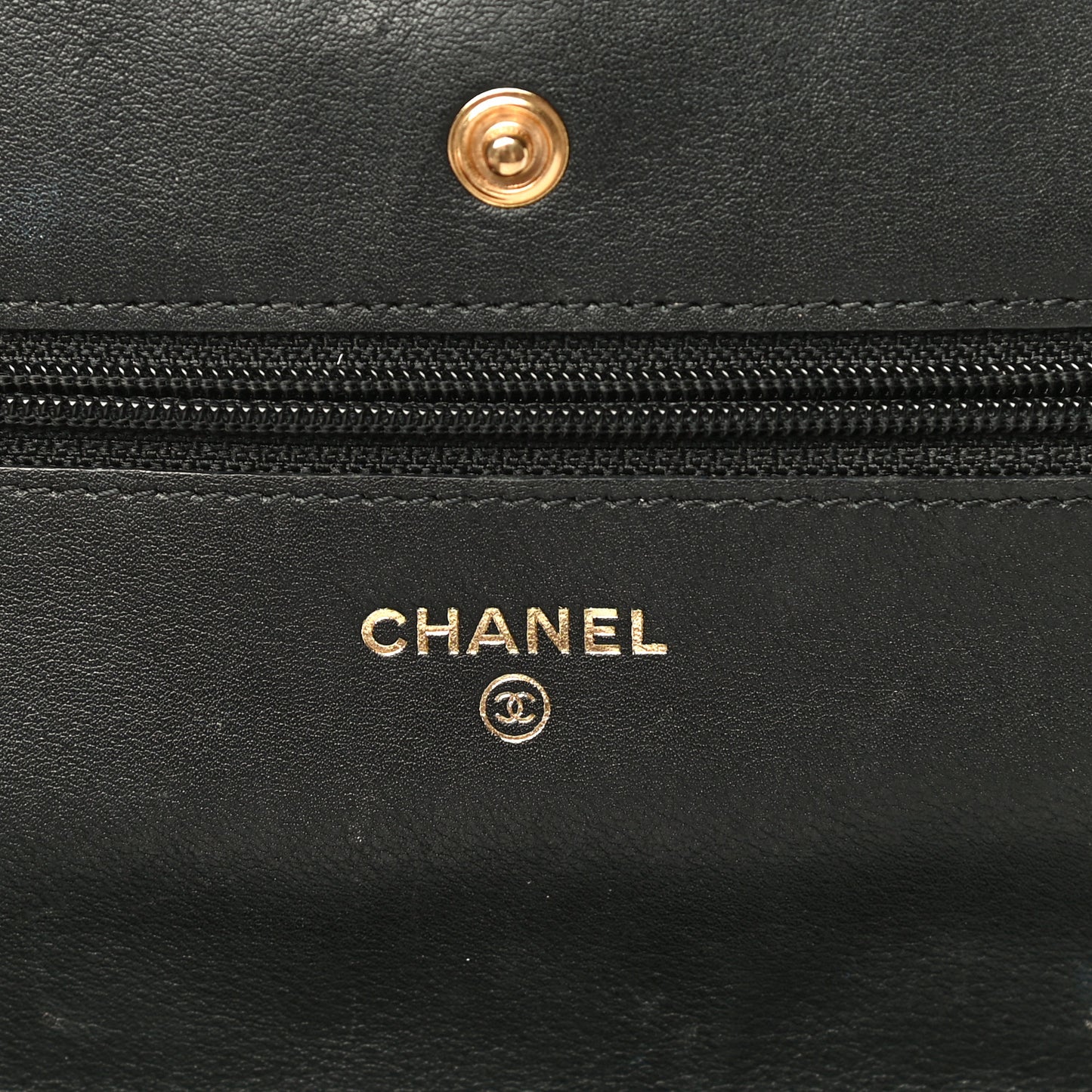Aged Calfskin Quilted Reissue Wallet On Chain WOC Black