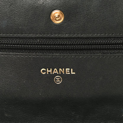 Chanel Aged Calfskin Quilted Reissue Wallet On Chain WOC Black 10 of 27