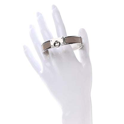 Hermes Enamel Clic Anneau Bracelet PM Marron Glace 2 of 5
