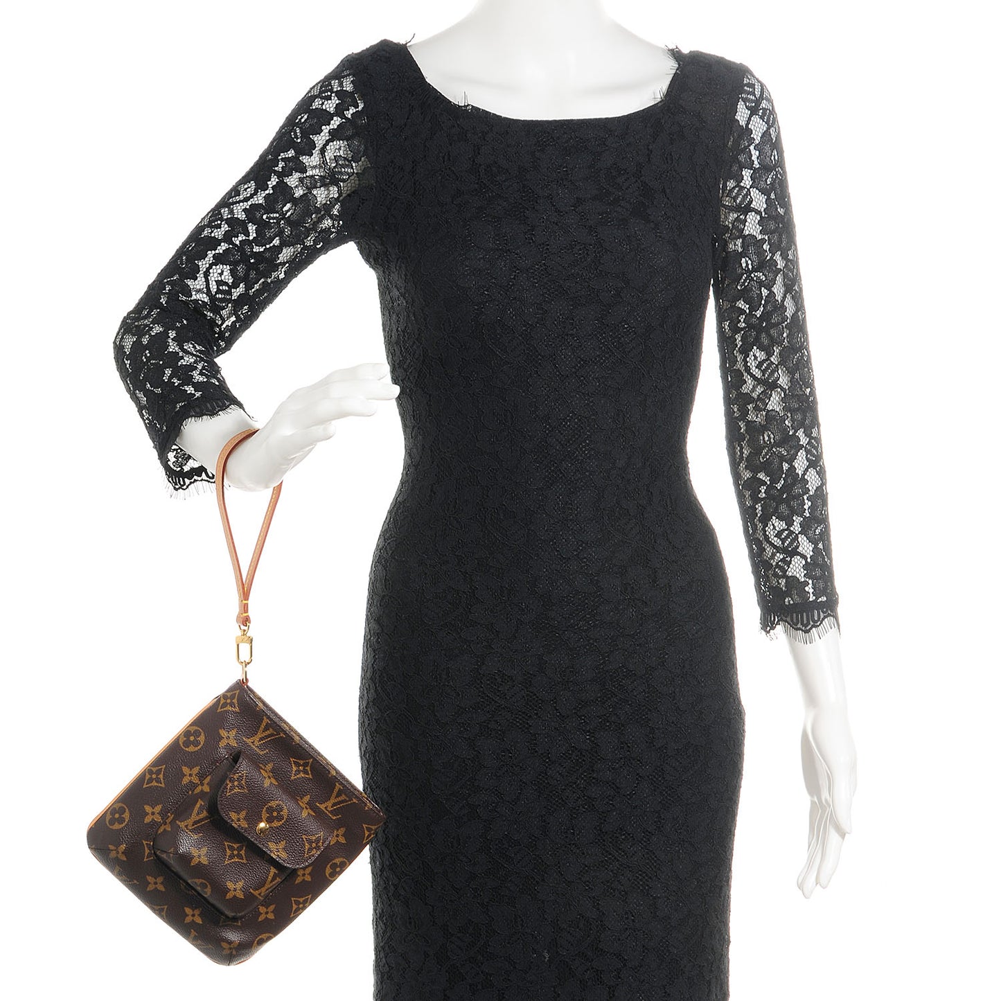 Monogram Partition Clutch