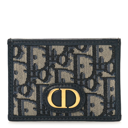 Christian Dior Oblique Calfskin Card Holder Black 1 of 7