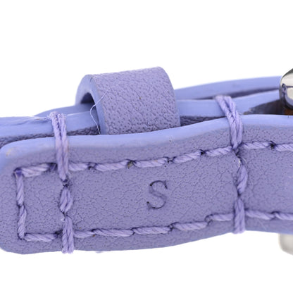 Gucci Calfskin Braided 'Gucci' Logo Bracelet S Lilac Silver 4 of 4