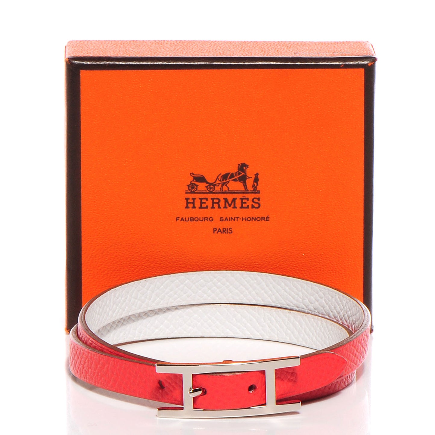 Epsom Behapi Double Tour Bracelet L Rose Jaipur White