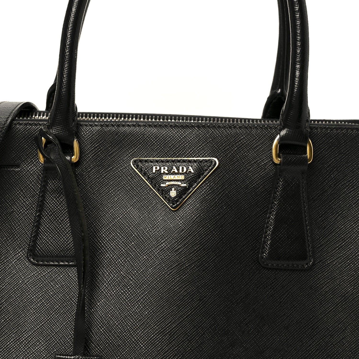 Prada Saffiano Lux Small Galleria Double Zip Tote Black 8 of 11
