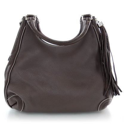 Chanel Leather Tassel Hobo Brown 3 of 8