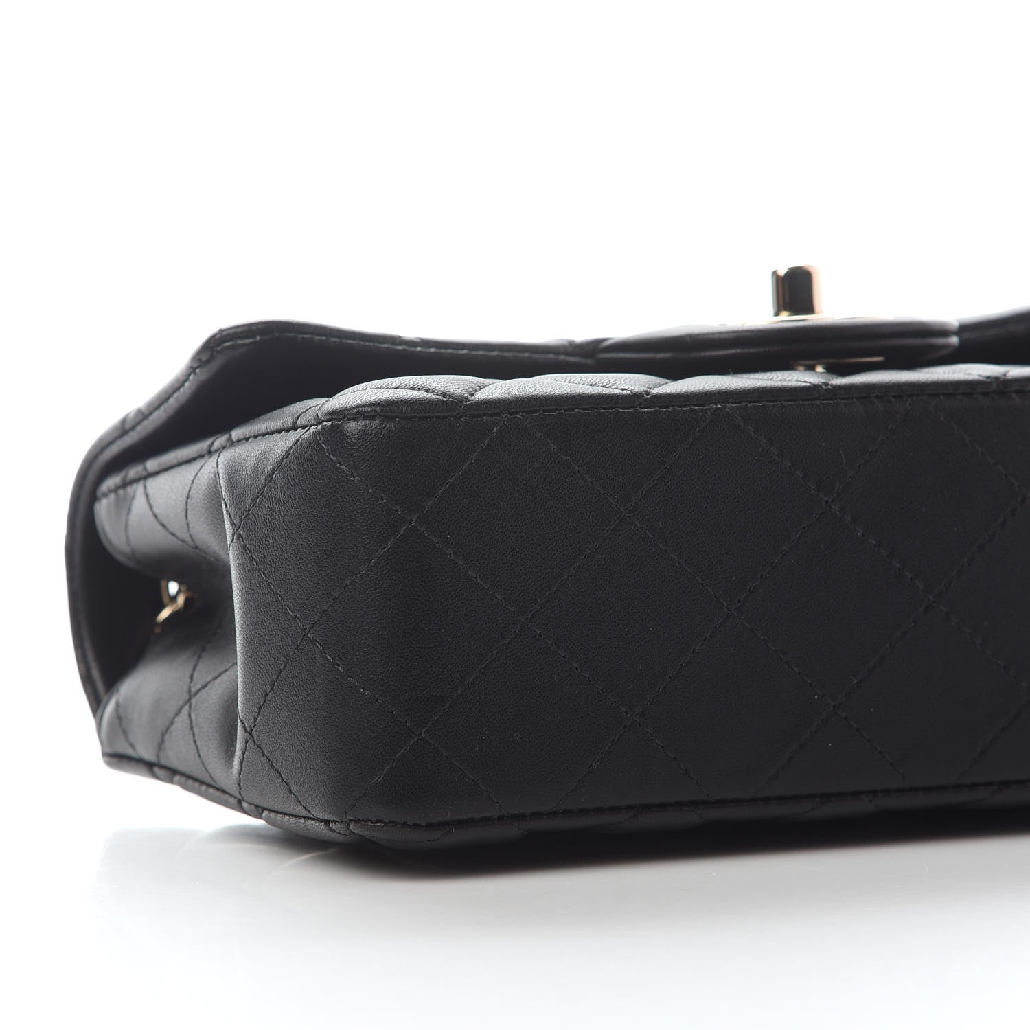 Chanel Lambskin Quilted Mini Rectangular Flap Black 8 of 9