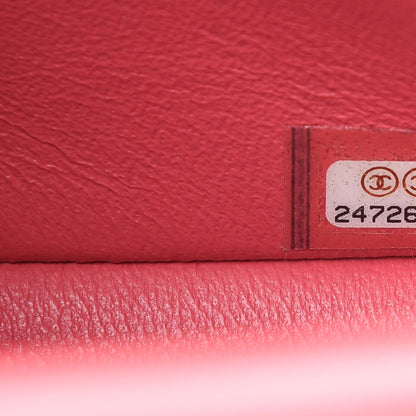 Chanel Lambskin Chevron Quilted Mini Rectangular Flap Pink 7 of 12