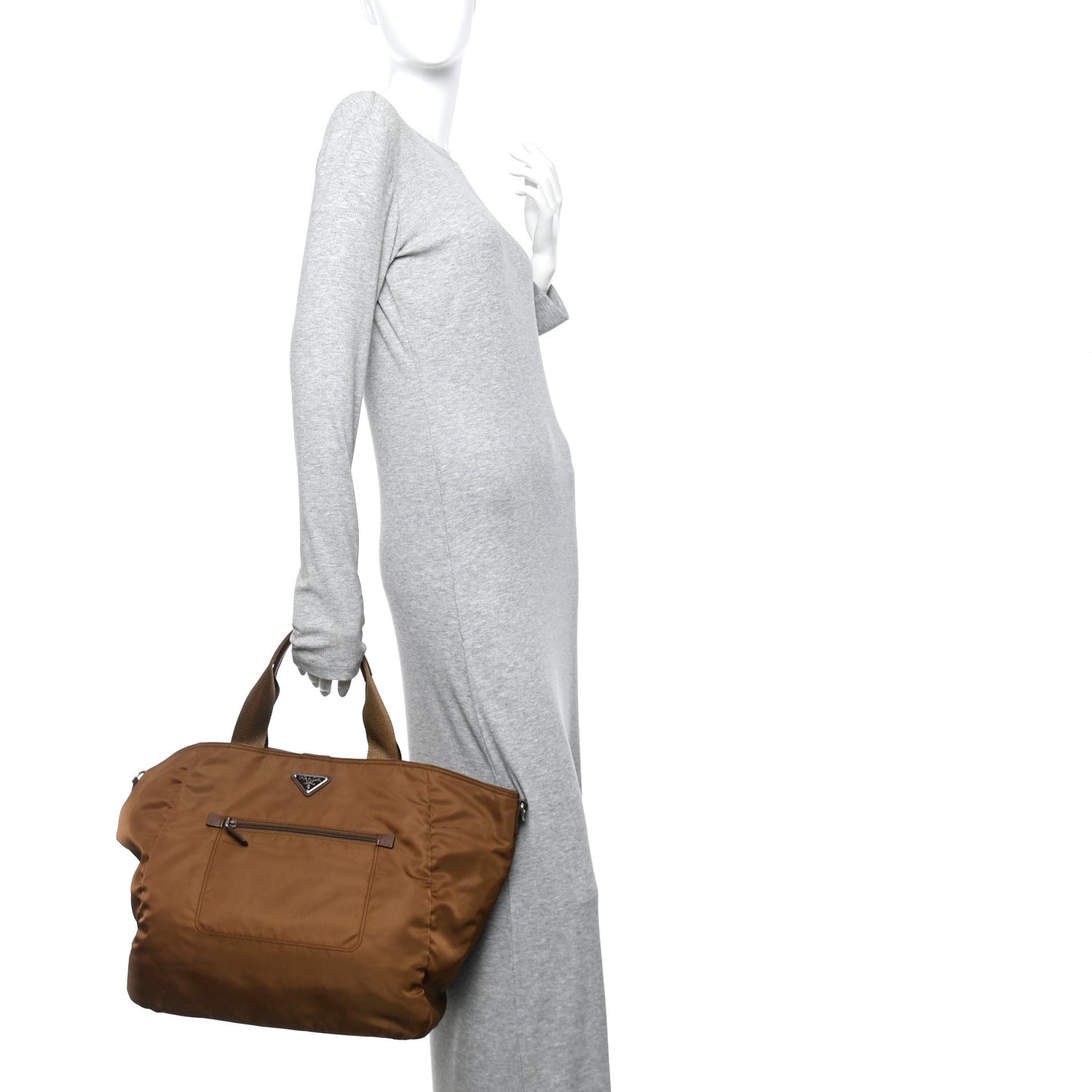 Tessuto Nylon Shopping Tote Corinto