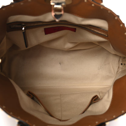 Valentino Garavani Vitello Rockstud Dome Satchel Deep Cuir 6 of 14