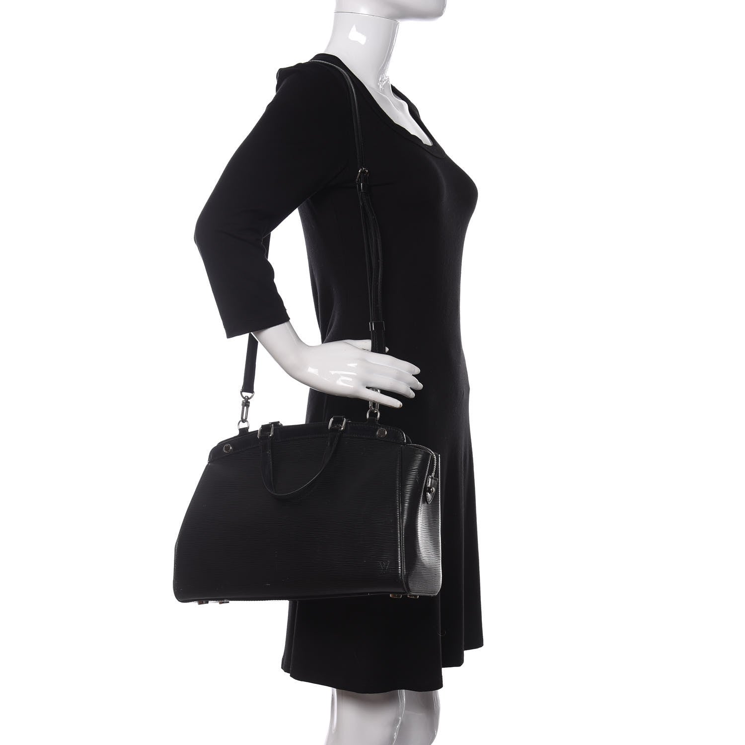 Louis Vuitton Epi Brea MM Black 2 of 8