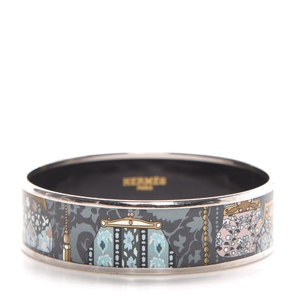 Hermes Enamel Printed Cachemire de Tamara Wide Bracelet 65 3 of 5