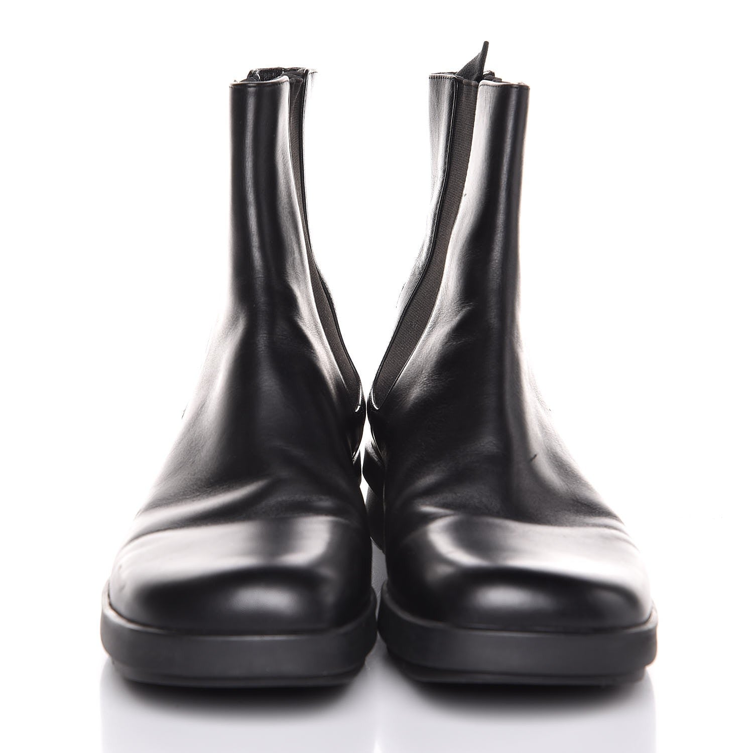 Gucci Mens Calfskin Web Ankle Boots 8.5 Black 2 of 11